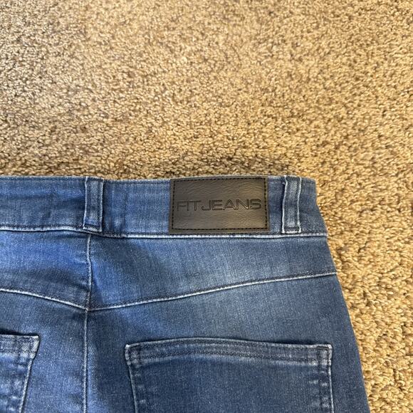 FIT JEANS Fitjeans Women’s S Regular V2 Super Ripped High Waisted Azure‎ Bluex - Picture 11 of 12